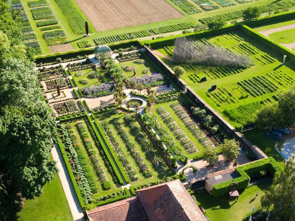 Vue aérienne du Jardin de Doreen.