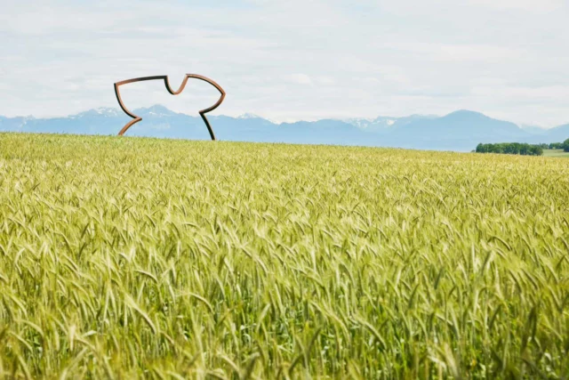 ☀️L’été au Château de Vullierens 🌞
C’est la saison idéale pour flâner dans nos jardins fleuris de roses et lys-hémérocalles et découvrir plus de 120 œuvres d’art contemporaines nichées au cœur de la nature.
Un dialogue magique entre art et paysage que seul Vullierens peut offrir ✨

📍[Silhouette] des artistes suisses Markus Graf et Gabriel Mazenauer